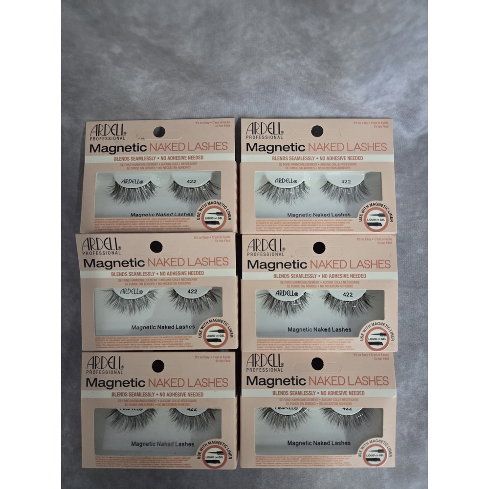Ardell Professional Naked Lashes Magnetic Black 422 Lot of 6